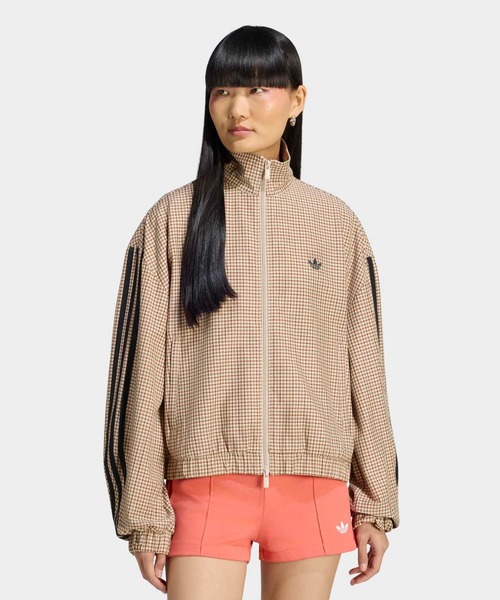 adidas(アディダス)の「チェック トラックトップ / ジャージ / トラックジャケット / アディダスオリジナルス adidas Originals(ジャージ・レディース・ベージュ・3XL/XX-LARGE/X-LARGE/LARGE/MEDIUM/SMALL)」の8枚目の写真