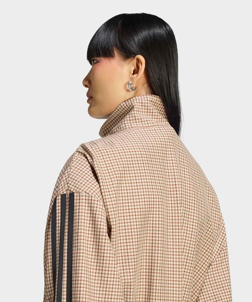 adidas(アディダス)の「チェック トラックトップ / ジャージ / トラックジャケット / アディダスオリジナルス adidas Originals(ジャージ・レディース・ベージュ・3XL/XX-LARGE/X-LARGE/LARGE/MEDIUM/SMALL)」の10枚目の写真