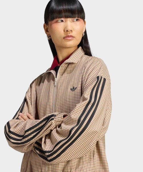adidas(アディダス)の「チェック トラックトップ / ジャージ / トラックジャケット / アディダスオリジナルス adidas Originals(ジャージ・レディース・ベージュ・3XL/XX-LARGE/X-LARGE/LARGE/MEDIUM/SMALL)」の11枚目の写真