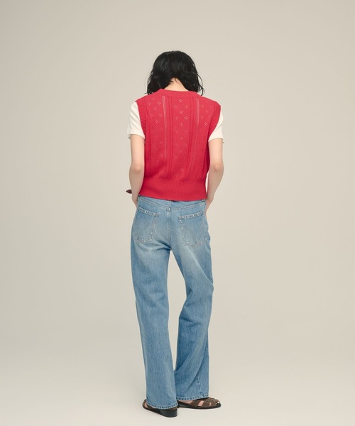 eL（エル）の「【eL】7G VCompact Vest/1068065（ベスト・レディース・ネイビー/レッド/グレー・FREE）」の11枚目の写真