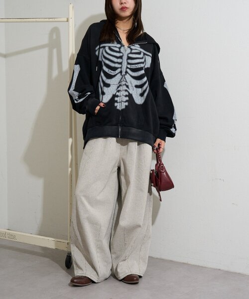 RePRODUCTION LABEL(リプロダクションレーベル)の「【RePRODUCTION LABEL / リプロダクションレーベル】ZIPフーディー(パーカー・メンズ・ブラック/イエロー・FREE)」の9枚目の写真