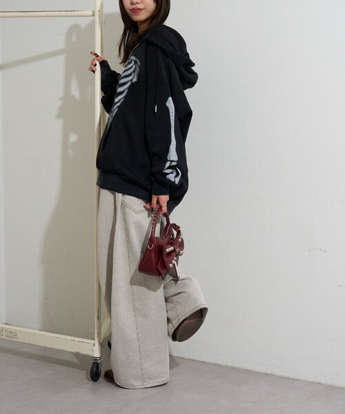RePRODUCTION LABEL(リプロダクションレーベル)の「【RePRODUCTION LABEL / リプロダクションレーベル】ZIPフーディー(パーカー・メンズ・ブラック/イエロー・FREE)」の10枚目の写真