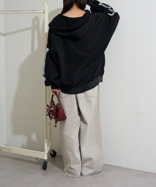 RePRODUCTION LABEL(リプロダクションレーベル)の「【RePRODUCTION LABEL / リプロダクションレーベル】ZIPフーディー(パーカー・メンズ・ブラック/イエロー・FREE)」の11枚目の写真