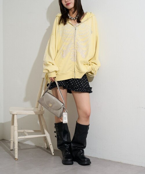 RePRODUCTION LABEL(リプロダクションレーベル)の「【RePRODUCTION LABEL / リプロダクションレーベル】ZIPフーディー(パーカー・メンズ・ブラック/イエロー・FREE)」の18枚目の写真
