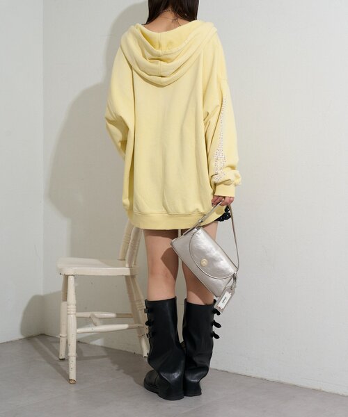 RePRODUCTION LABEL(リプロダクションレーベル)の「【RePRODUCTION LABEL / リプロダクションレーベル】ZIPフーディー(パーカー・メンズ・ブラック/イエロー・FREE)」の20枚目の写真