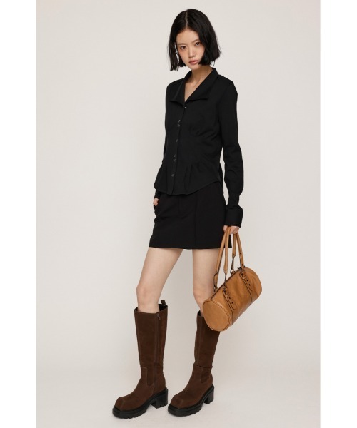 SLY（スライ）の「SKIRT LIKE S/PT スカートライクショートパンツ 秋服 冬服 スコート ミニスカート インナーパンツ付き インパン付き（スカート・レディース・ブラウン系その他2/ブラック/杢グレー・1/2）」の6枚目の写真