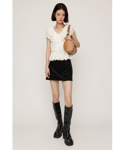 SLY（スライ）の「SKIRT LIKE S/PT スカートライクショートパンツ 秋服 冬服 スコート ミニスカート インナーパンツ付き インパン付き（スカート・レディース・ブラウン系その他2/ブラック/杢グレー・1/2）」の7枚目の写真