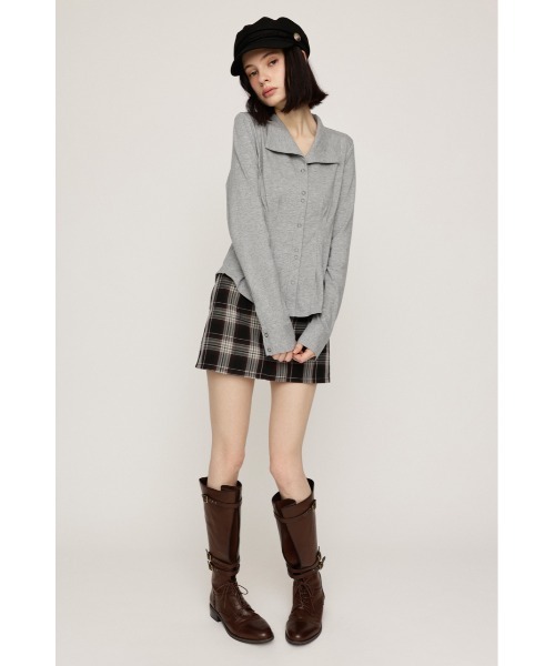 SLY（スライ）の「SKIRT LIKE S/PT スカートライクショートパンツ 秋服 冬服 スコート ミニスカート インナーパンツ付き インパン付き（スカート・レディース・ブラウン系その他2/ブラック/杢グレー・1/2）」の10枚目の写真