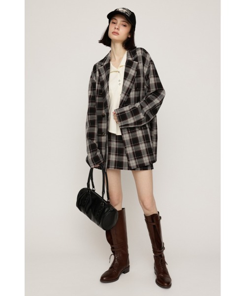 SLY（スライ）の「SKIRT LIKE S/PT スカートライクショートパンツ 秋服 冬服 スコート ミニスカート インナーパンツ付き インパン付き（スカート・レディース・ブラウン系その他2/ブラック/杢グレー・1/2）」の11枚目の写真