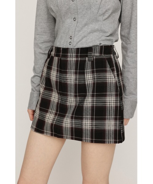 SLY（スライ）の「SKIRT LIKE S/PT スカートライクショートパンツ 秋服 冬服 スコート ミニスカート インナーパンツ付き インパン付き（スカート・レディース・ブラウン系その他2/ブラック/杢グレー・1/2）」の12枚目の写真