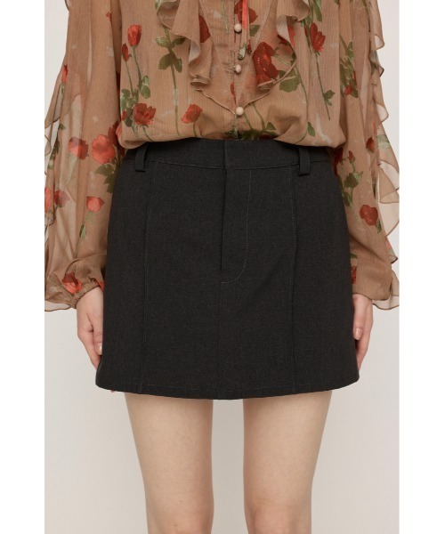 SLY（スライ）の「SKIRT LIKE S/PT スカートライクショートパンツ 秋服 冬服 スコート ミニスカート インナーパンツ付き インパン付き（スカート・レディース・ブラウン系その他2/ブラック/杢グレー・1/2）」の18枚目の写真