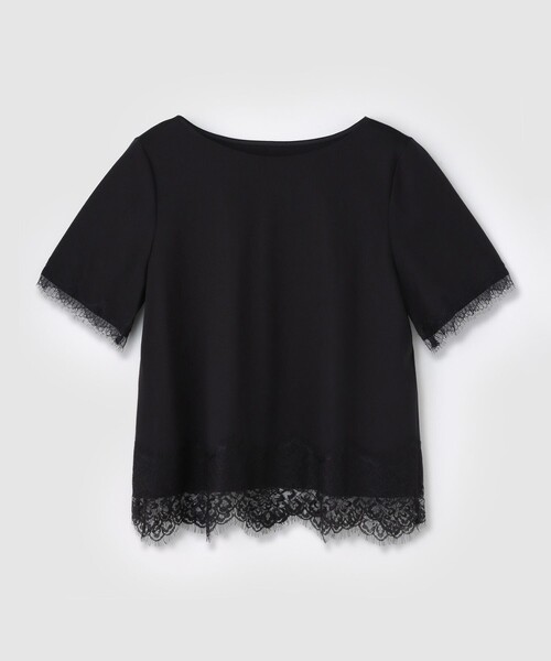ANAYI(アナイ)の「スムースレース使いプルオーバー(Tシャツ/カットソー・レディース・ブラック/ホワイト・38)」の16枚目の写真