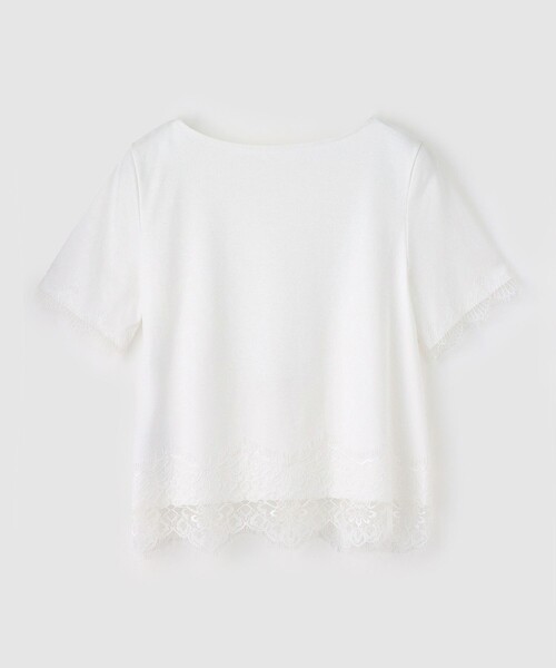 ANAYI(アナイ)の「スムースレース使いプルオーバー(Tシャツ/カットソー・レディース・ブラック/ホワイト・38)」の22枚目の写真