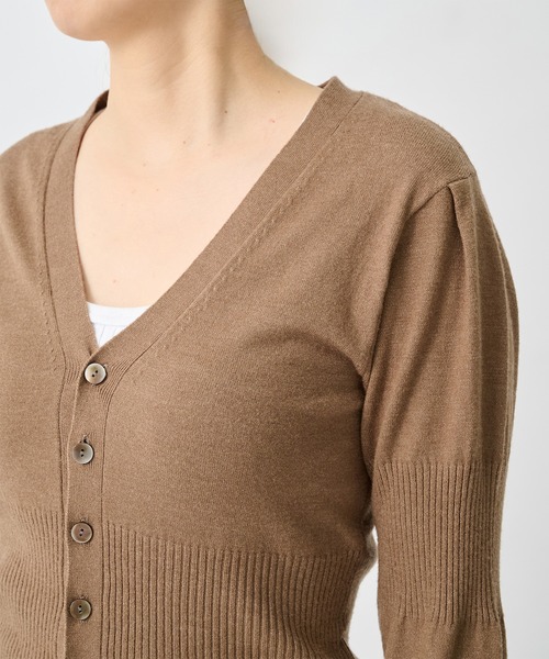 CITY TOKYO(シティトウキョウ)の「【CITY TOKYO/シティートウキョウ】Wave Sleeve Cardigan/ウェーブスリーブカーディガン(カーディガン/ボレロ・レディース・レッド/ライトグリーン/ダークグレー/モカ・FREE)」の22枚目の写真