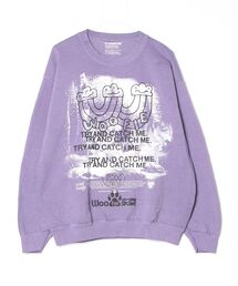 【Woofie】ウーフィー Wolf On Printed Crew