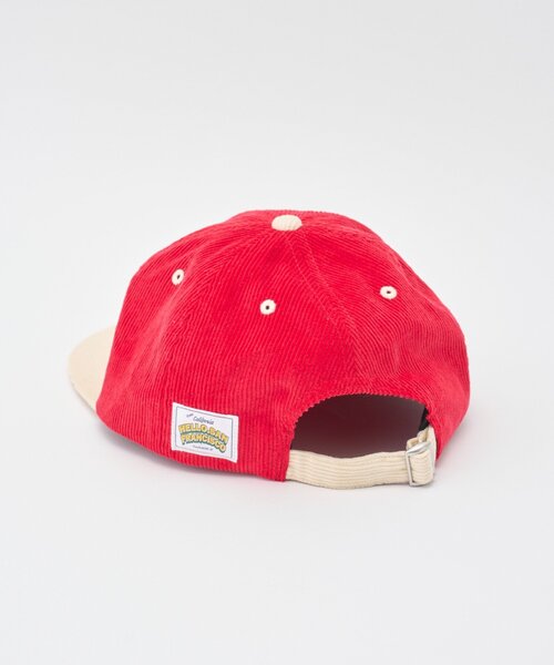 HELLO.SANFRANCISCO(ハローサンフランシスコ)の「【HELLO.SANFRANCISCO】ツートーンロゴコーデュロイキャップ(キャップ・レディース・レッド/ピンク/グリーン・ONE SIZE)」の21枚目の写真
