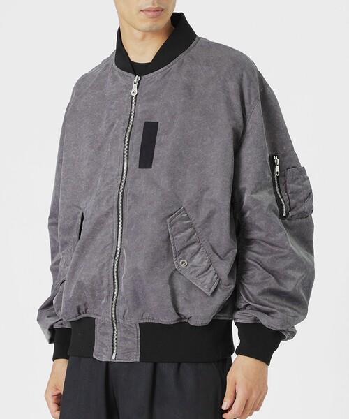 LOVELESS(ラブレス)の「ピグメント加工MA-1(MA-1・メンズ・グレー系その他2/ベージュ系その他・M/S/L)」の3枚目の写真