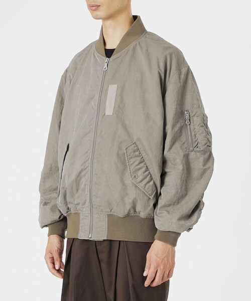 LOVELESS(ラブレス)の「ピグメント加工MA-1(MA-1・メンズ・グレー系その他2/ベージュ系その他・M/S/L)」の9枚目の写真