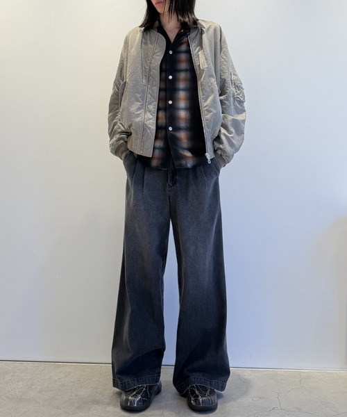 LOVELESS(ラブレス)の「ピグメント加工MA-1(MA-1・メンズ・グレー系その他2/ベージュ系その他・M/S/L)」の19枚目の写真
