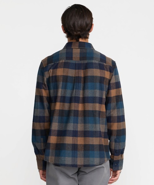 RVCA(ルーカ)の「RVCA メンズ DAYSHIFT BLANKET FLANNEL 長袖シャツ 【2026年秋冬モデル】/ルーカ長袖チェックネルシャツ(シャツ/ブラウス・メンズ・ブラック系その他・SMALL/MEDIUM/LARGE/X-LARGE)」の5枚目の写真