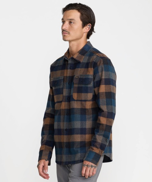 RVCA(ルーカ)の「RVCA メンズ DAYSHIFT BLANKET FLANNEL 長袖シャツ 【2026年秋冬モデル】/ルーカ長袖チェックネルシャツ(シャツ/ブラウス・メンズ・ブラック系その他・SMALL/MEDIUM/LARGE/X-LARGE)」の6枚目の写真