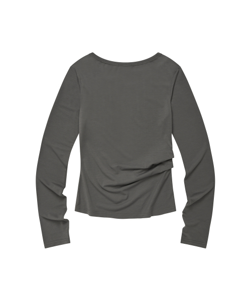 LMR(エルエムアール)の「ヴィンテージスワールグラフィック長袖Tシャツダークグレー(Tシャツ/カットソー・レディース・ダークグレー・MEDIUM/SMALL)」の7枚目の写真