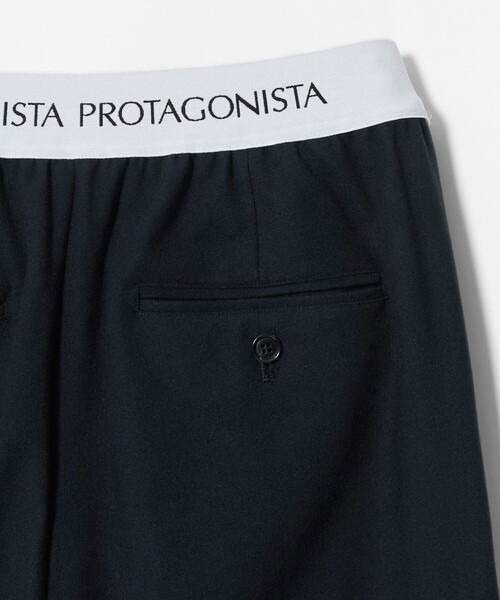 PROTAGONISTA（プロタゴニスタ）の「＜PROTAGONISTA＞ロゴ ウエスト イージーパンツ（その他パンツ・レディース・ネイビー/ダークグレー・0）」の6枚目の写真