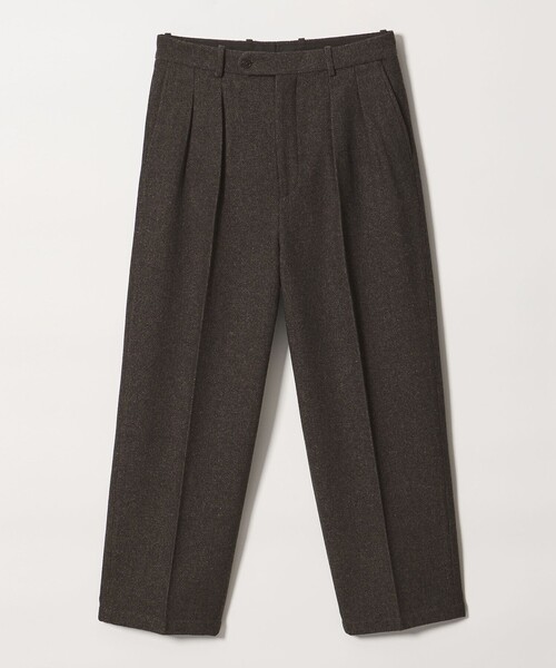 Steven Alan(スティーブンアラン)の「<Steven Alan> オイル クッキークロス イン ツープリーツ ドレス トラウザーズ II(スラックス・メンズ・ダークブラウン/ブラック・XL/S/L/M)」の2枚目の写真