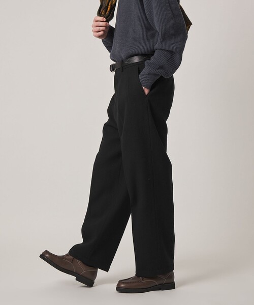 Steven Alan(スティーブンアラン)の「<Steven Alan> オイル クッキークロス イン ツープリーツ ドレス トラウザーズ II(スラックス・メンズ・ダークブラウン/ブラック・XL/S/L/M)」の5枚目の写真