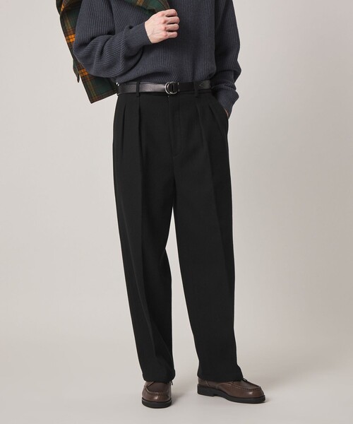 Steven Alan(スティーブンアラン)の「<Steven Alan> オイル クッキークロス イン ツープリーツ ドレス トラウザーズ II(スラックス・メンズ・ダークブラウン/ブラック・XL/S/L/M)」の6枚目の写真