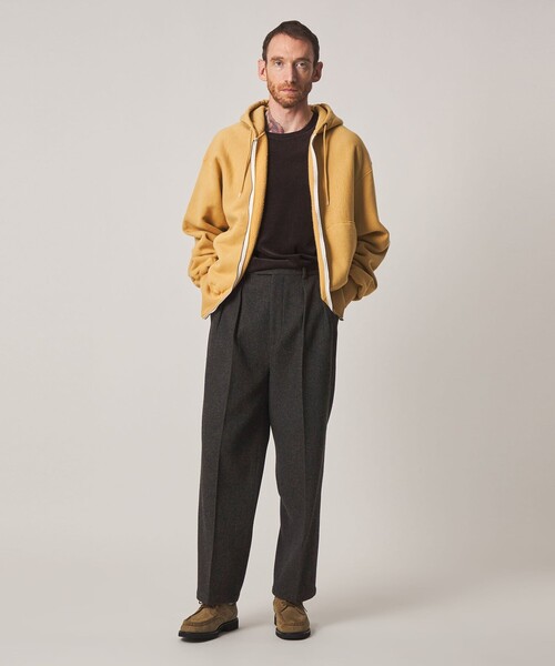 Steven Alan(スティーブンアラン)の「<Steven Alan> オイル クッキークロス イン ツープリーツ ドレス トラウザーズ II(スラックス・メンズ・ダークブラウン/ブラック・XL/S/L/M)」の7枚目の写真