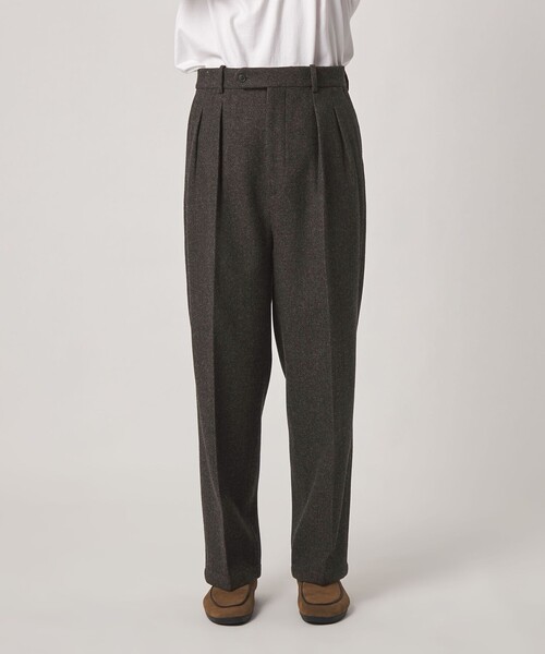 Steven Alan(スティーブンアラン)の「<Steven Alan> オイル クッキークロス イン ツープリーツ ドレス トラウザーズ II(スラックス・メンズ・ダークブラウン/ブラック・XL/S/L/M)」の12枚目の写真