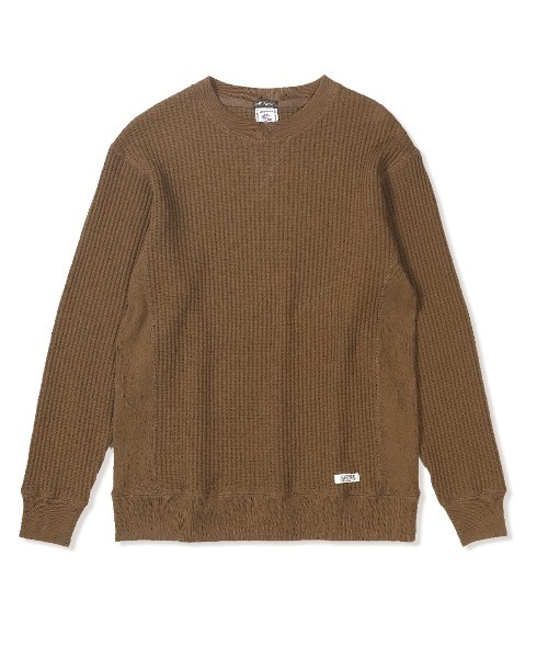 Foxfire(フォックスファイヤー)の「ヘビーワッフルクルー(Tシャツ/カットソー・メンズ・ブラック/グレー/ブラウン・XL/L/M)」の3枚目の写真