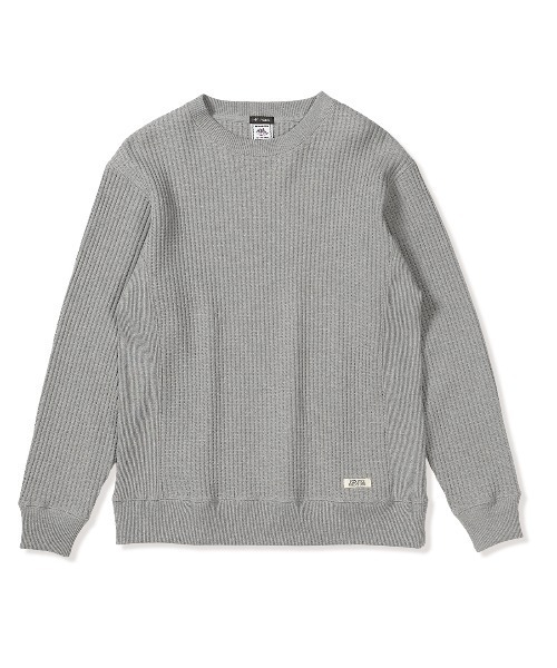Foxfire(フォックスファイヤー)の「ヘビーワッフルクルー(Tシャツ/カットソー・メンズ・ブラック/グレー/ブラウン・XL/L/M)」の2枚目の写真
