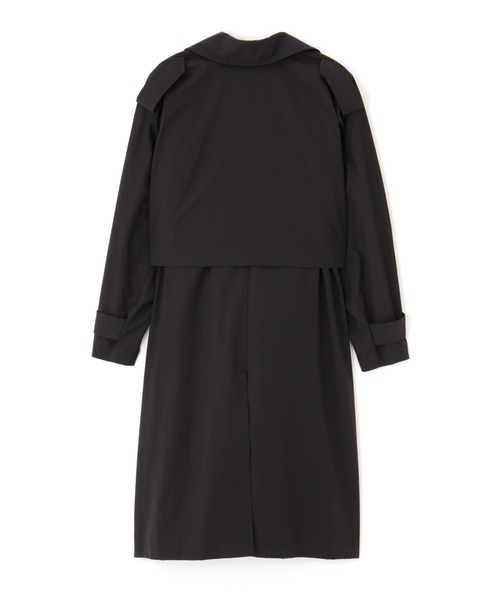 YLEVE（イレーヴ）の「YLEVE / NYLON COTTON LINEN TAFFETA CO（ダウンジャケット/コート・レディース・カーキ/ブラック・1/0）」の5枚目の写真