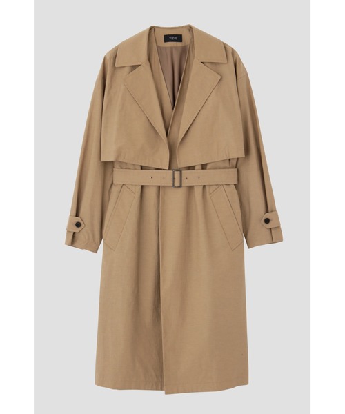 YLEVE（イレーヴ）の「YLEVE / NYLON COTTON LINEN TAFFETA CO（ダウンジャケット/コート・レディース・カーキ/ブラック・1/0）」の11枚目の写真