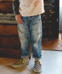 DENIM DUNGAREE（デニムダンガリー）の「【DENIM DUNGAREE/デニムダンガリー】ラクガキデニムパンツ（130cm）（デニムパンツ）」