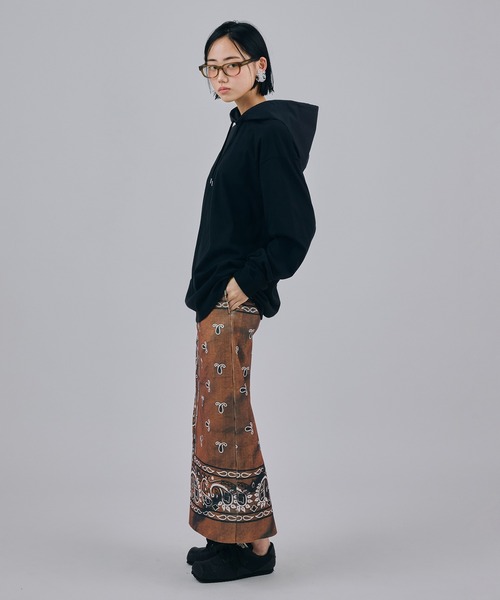 NON TOKYO（ノントーキョー）の「NYLON HOOD LONG T-SHIRT（パーカー・レディース・ブラック/ブルー/ホワイト・FREE）」の5枚目の写真