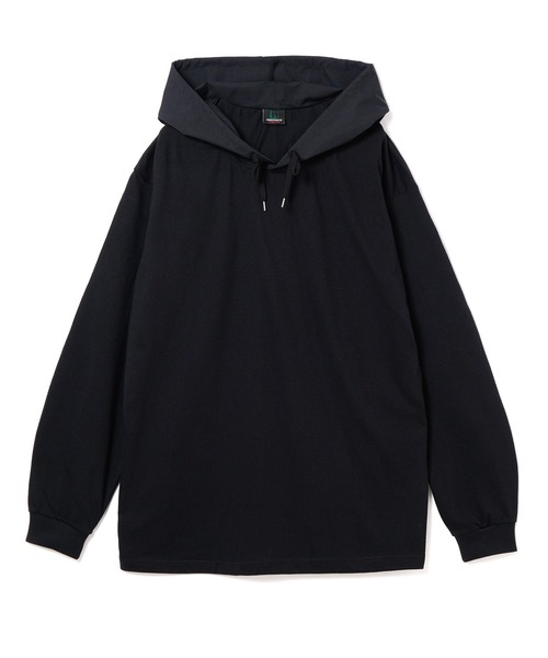 NON TOKYO（ノントーキョー）の「NYLON HOOD LONG T-SHIRT（パーカー・レディース・ブラック/ブルー/ホワイト・FREE）」の10枚目の写真