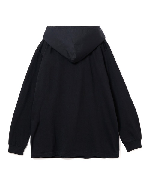 NON TOKYO（ノントーキョー）の「NYLON HOOD LONG T-SHIRT（パーカー・レディース・ブラック/ブルー/ホワイト・FREE）」の11枚目の写真