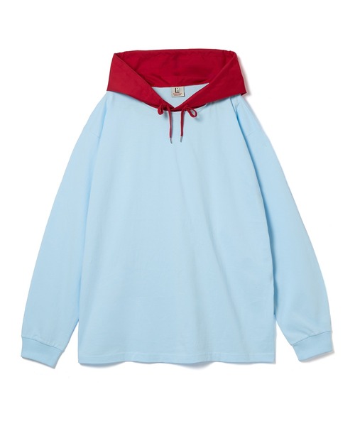 NON TOKYO（ノントーキョー）の「NYLON HOOD LONG T-SHIRT（パーカー・レディース・ブラック/ブルー/ホワイト・FREE）」の12枚目の写真