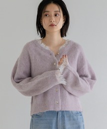 【WEB限定】5Gレースツキカーディガン