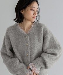 【WEB限定】5Gレースツキカーディガン