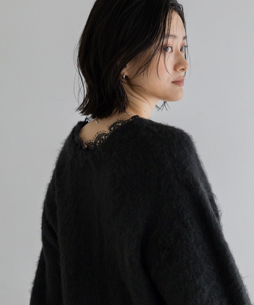 A part by（アパートバイ）の「【WEB限定】5Gレースツキカーディガン（カーディガン/ボレロ・レディース・ライトグレー/ブラック/オフホワイト/サンドベージュ/ライトパープル・FREE）」の13枚目の写真