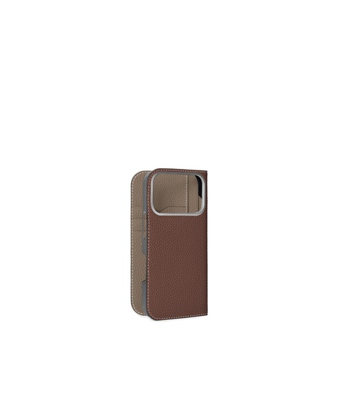 iPhone 18 Pro) ダイアリーケース シュリンクレザー（スマホケース