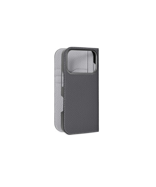 iPhone 18 Pro) ダイアリーケース シュリンクレザー（スマホケース