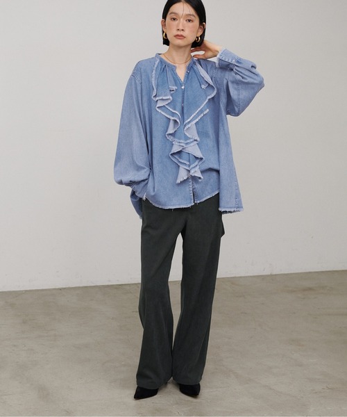 Acid Couture(アシッドクチュール)の「【LARUTA】コーディーニットペインターパンツ(その他パンツ・レディース・チャコールグレー/ベージュ/アイボリー・MEDIUM)」の6枚目の写真