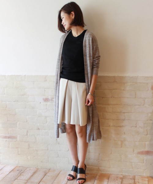 FRAMeWORK(フレームワーク)の「Peヒラニジュウ タックキュロットパンツ◆(その他パンツ・レディース・ライトグレー/ブラック/カーキ・36/38/40)」の21枚目の写真