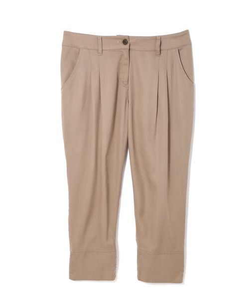 NATURAL BEAUTY BASIC（ナチュラルビューティーベーシック）の「【JJ 6月号掲載】テンセルリブパンツ（その他パンツ・レディース・ブラック/カーキ/ベージュ/ダークカーキ・LARGE/SMALL/MEDIUM/X-SMALL）」の2枚目の写真