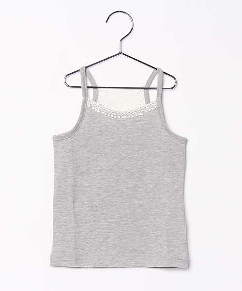 GLOBAL WORK（グローバルワーク）の「【キッズ】レースヅカイキャミソール/717092（キャミソール・キッズ・ネイビー/ホワイト/グレー・X-LARGE/MEDIUM/SMALL/LARGE）」の2枚目の写真